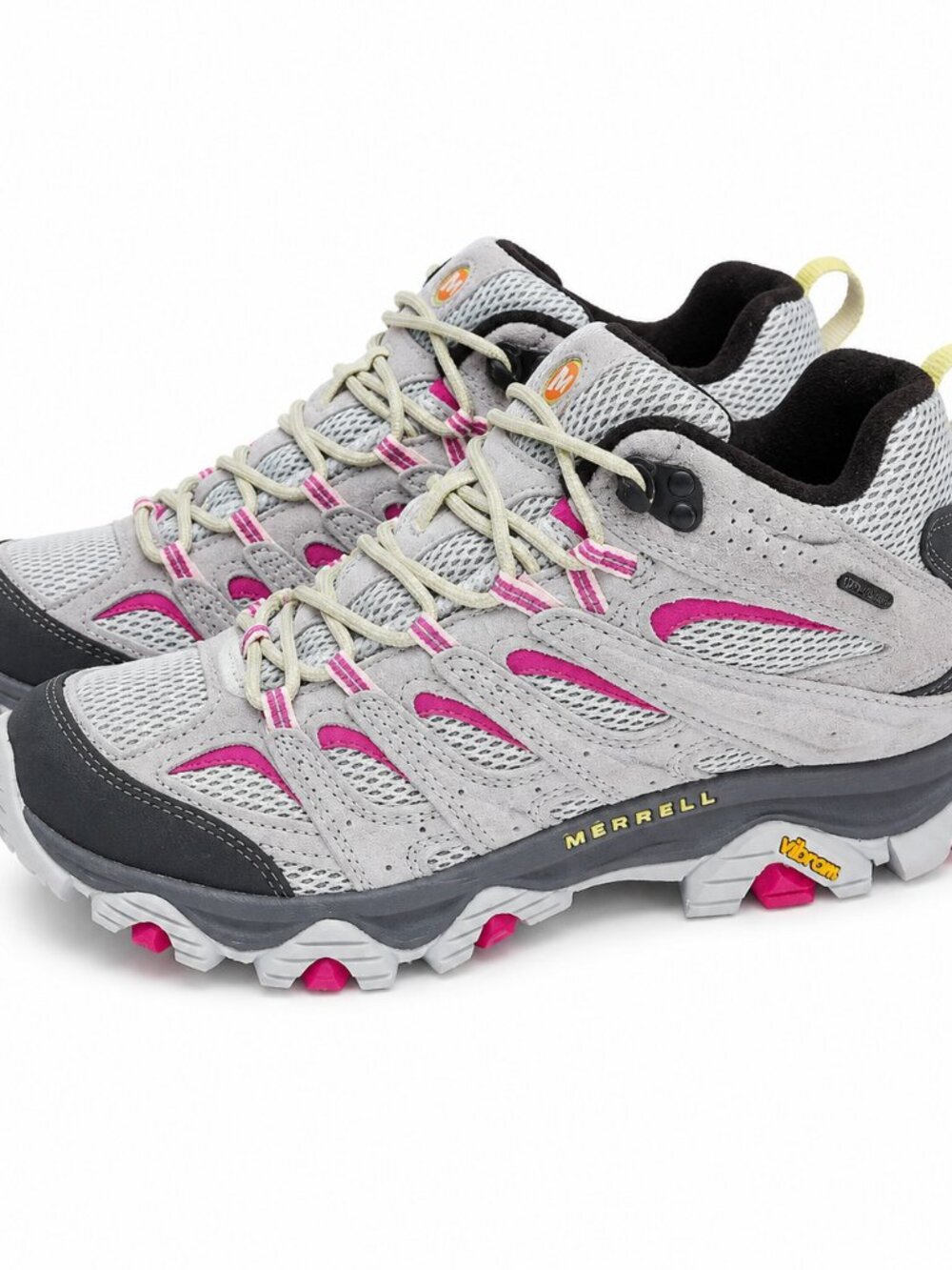 Merrell Moab 2 Vent Hiking Shoes Women's Size 8.5 Gray Pink Vibram Trail Sneaker